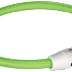 Trixie Lichtgevende Halsband Hond Flash Usb Tpu / Nylon Groen - 65 x 0,7 cm