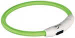 Trixie Lichtgevende Halsband Hond Flash Usb Tpu / Nylon Groen - 65 x 0,7 cm