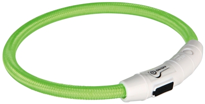 367173.jpg Trixie Lichtgevende Halsband Hond Flash Usb Tpu / Nylon Groen - 65 x 0,7 cm