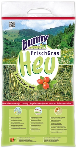 Bunny Nature Vers Gras Hooi Met Rozenbottel - 500 g