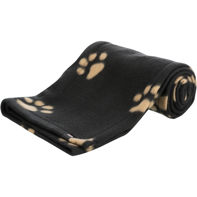 Trixie Beany Fleece Hondendeken Zwart - 100 x 70 cm