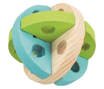 378346.jpg Trixie Speel En Snackbal Hout - 8 cm