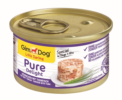 Gimdog Little Darling Pure Delight Kip / Tonijn - 12 x 85 g