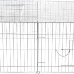 Trixie Natura Knaagdierren Met Dak Gegalvaniseerd Metaal - 144 x 58 x 116 cm