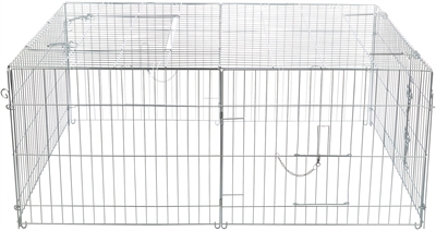 Trixie Natura Knaagdierren Met Dak Gegalvaniseerd Metaal - 144 x 58 x 116 cm