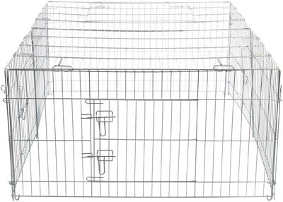 Trixie Natura Knaagdierren Met Dak Gegalvaniseerd Metaal - 144 x 58 x 116 cm