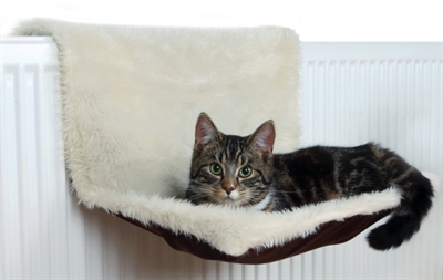 Trixie Radiatorhangmat Pluche / Velours Creme / Bruin - 45 x 26 x 31 cm