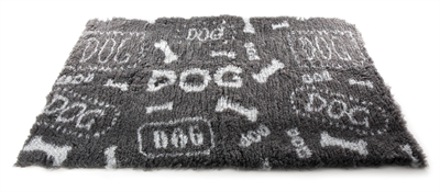 381580.jpg Martin Vetbed Dog Print Grijs / Wit Gerecycled - 75 x 50 cm