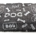 Martin Vetbed Dog Print Grijs / Wit Gerecycled - 100 x 75 x 2 cm