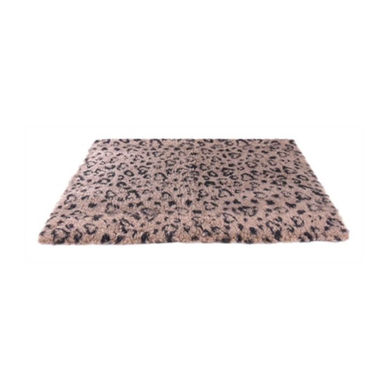 Martin Vetbed Print Luipaardprint Beige / Zwart Gerecycled - 100 x 75 x 2 cm