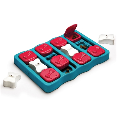 Nina Ottosson Dog Brick Turquoise / Rood - 31,5 x 21 x 4 cm