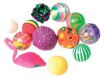 Zolux Kattenspeelgoed Fancy Gekleurde Ballen Assorti - 12 stuks