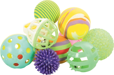 Zolux Kattenspeelgoed Multi Assorti - 4 cm 10 stuks