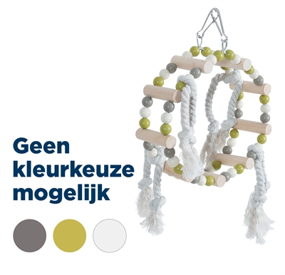 Zolux Schommel Houten Wiel Met Kralen Assorti - 18 x 6 x 22 cm