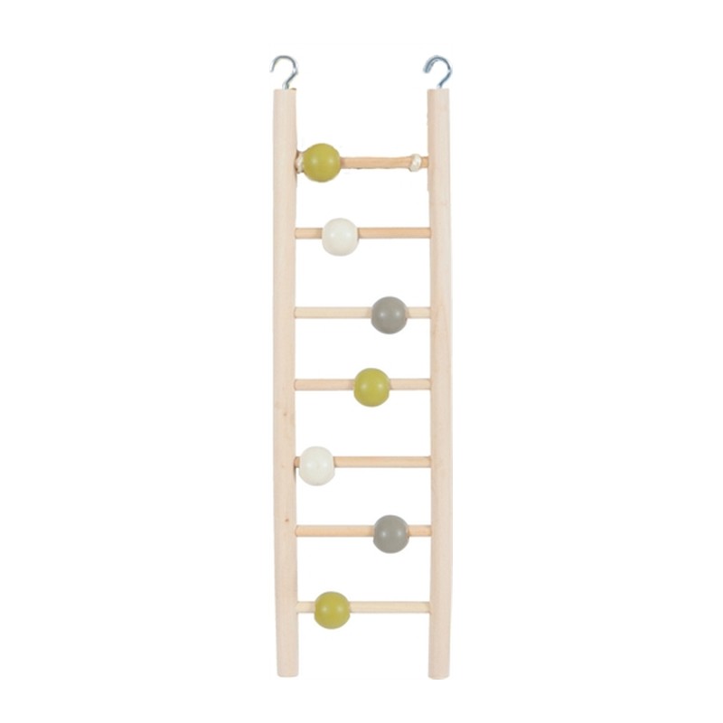 HuisdierXL VDM 383822 image derivative v1 Zolux Ladder Hout 7 Treden Met Kralen - 1 x 8,5 x 35 cm