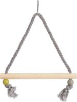 Zolux Schommel Hout Met Touw Assorti - 22 x 1,5 x 27 cm