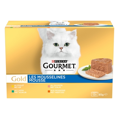 Gourmet Gold 12-Pack Fijne Mousse - 12 x 85 g