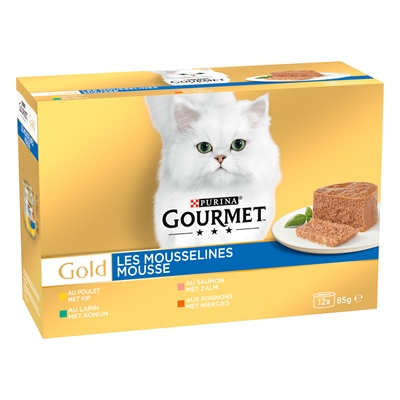 Gourmet Gold 12-Pack Fijne Mousse - 12 x 85 g