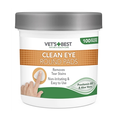Vets Best Clean Eye Round Pads - 100 stuks