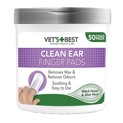 Vets Best Clean Ear Finger Pads - 50 stuks