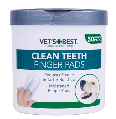 Vets Best Clean Teeth Finger Pads - 50 stuks