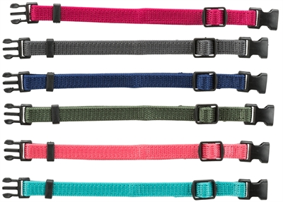 384910.jpg Trixie Puppy Halsbandset Fuchsia/Grafiet/Indigo/Groen/Koraal/Blauw - 22-35 cm 6 stuks