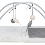 Trixie Krabmat Met Speeltjes Aan Koord Grijs - 60 x 33 x 42 cm