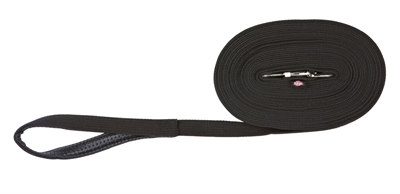 386422.jpg Trixie Hondenriem Sleeplijn Singelband Zwart - 20 mm X 5 Mtr