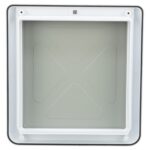 Trixie 2-Weg Hondenluik Wit - M-Xl 39 x 45 cm
