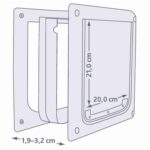 Trixie 2-Weg Hondenluik Wit - Xs-S 25 x 29 cm