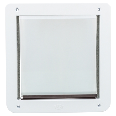 Trixie 2-Weg Hondenluik Wit - S-M 30 x 36 cm