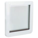 Trixie 2-Weg Hondenluik Wit - S-M 30 x 36 cm