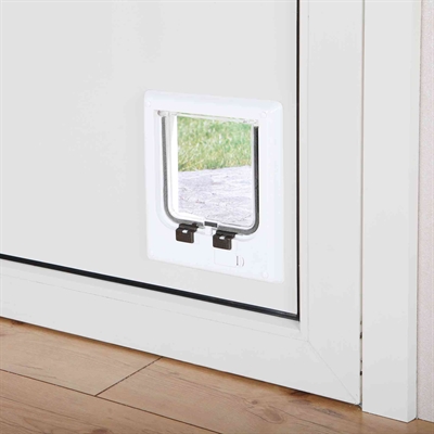 Trixie 4-Weg Kattenluik Elektromagnetisch Wit - 21 x 24 cm