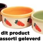 Rosewood Options Voerbak Wortel Design Assorti - 12,5 cm