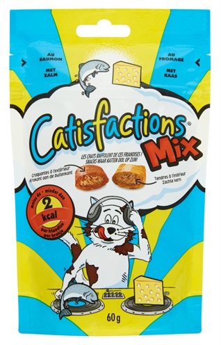 Catisfactions Mix Zalm/Kaas - 60 g