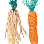 Trixie Wortel En Maiskolf Met Stro - 15 cm 2 stuks