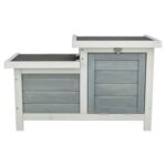 Trixie Knaagdierhuis Met 2 Ingangen Grijs / Wit - 70 x 45 x 43 cm