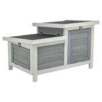 Trixie Knaagdierhuis Met 2 Ingangen Grijs / Wit - 70 x 45 x 43 cm