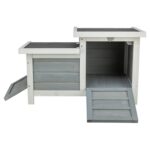 Trixie Knaagdierhuis Met 2 Ingangen Grijs / Wit - 70 x 45 x 43 cm