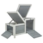 Trixie Knaagdierhuis Met 2 Ingangen Grijs / Wit - 70 x 45 x 43 cm