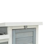 Trixie Knaagdierhuis Met 2 Ingangen Grijs / Wit - 70 x 45 x 43 cm