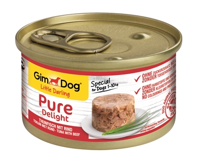 391057.jpg Gimdog Little Darling Pure Delight Tonijn / Rund - 12 x 85 g