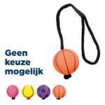 Trixie Sportbal Aan Touw Schuimrubber Drijvend Assorti - 6 x 6 x 30 cm