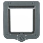 Trixie 4-Weg Kattenluik Inclusief Tunnelstuk Grijs - 20 x 22 cm