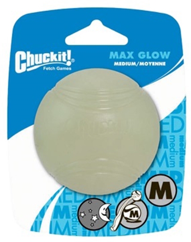 Chuckit Max Glow Bal Glow In The Dark - Medium 6 x 6 x 6 cm