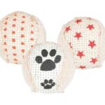 Trixie Ratel Ballen Jute - 5 x 5 x 5 cm 3 stuks