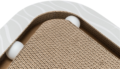 Trixie Krabplank Karton Met 2 Ballen - 36 x 36 x 5 cm