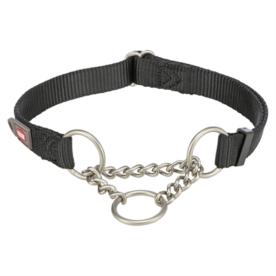 393194.jpg Trixie Halsband Hond Premium Halfslip Halsband Zwart - 45-70 x 2,5 cm