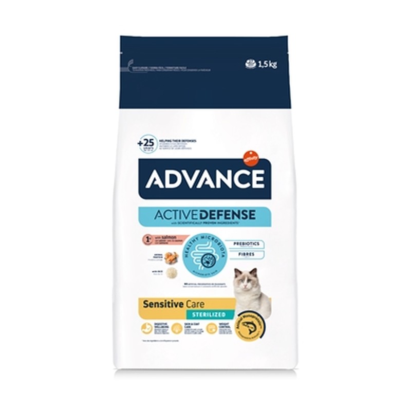 HuisdierXL VDM 395107 image derivative v1 Advance Cat Sterilized Sensitive Salmon - 1,5 kg