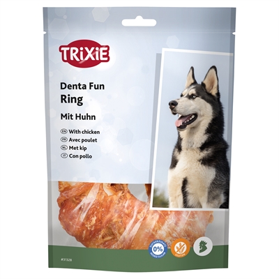 395356.jpg Trixie Denta Fun Kauwring Kip - 10 cm